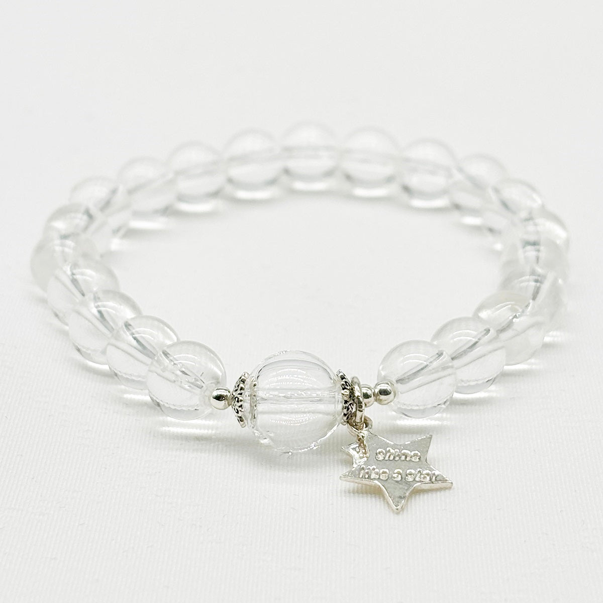 Sterling Silver Crystal Aroma Bracelet - Clear Quartz | Energy & Healing | Diffuser Jewellery | Gift for her