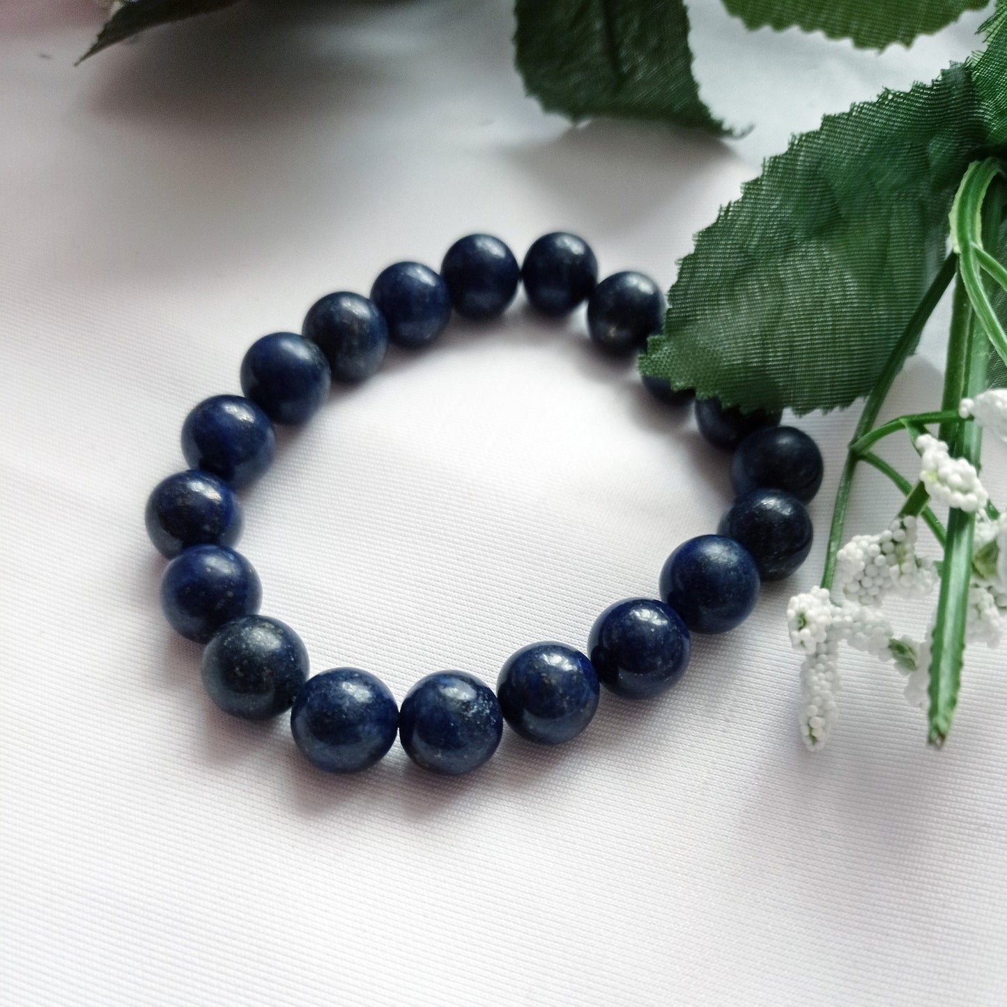 Lapis Lazuli Bracelet, Lapis Lazuli Stretch Bracelet | by nlanlaVictory